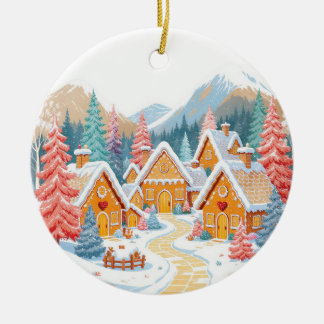 Gingerbread Village Ornament
