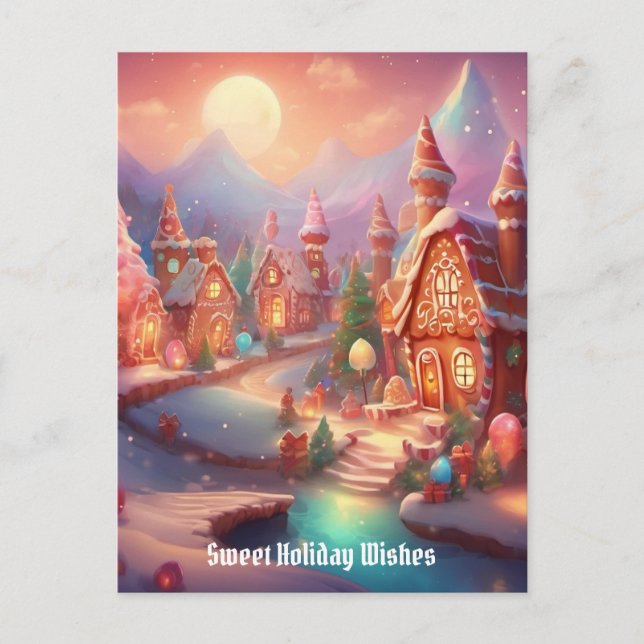 Gingerbread Village Postcard (Front)