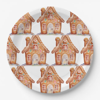 Gingerbread Wishes Paper Plate