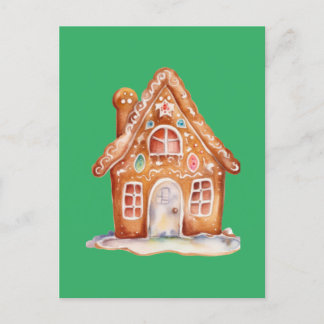 Gingerbread Wishes Postcard