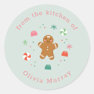Gingerbread wishes sticker