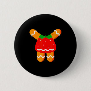 Gingerbread Women Girls Body Costume Halloween Or 2 Inch Round Button