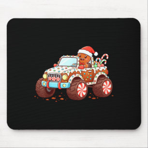 Gingerbread Xmas Candy Truck Funny Christmas Bakin Mouse Pad