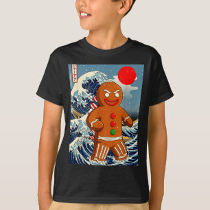 Gingerbread-zilla Vintage Japanese Art Funny Chris T-Shirt