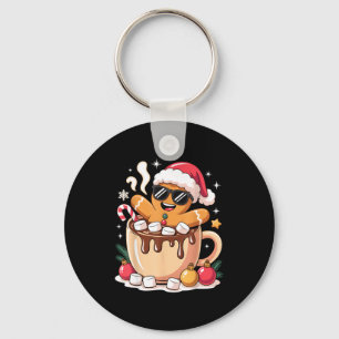 Gingerbreadman Christmas Cocoa Gingerbread Men Wom Keychain