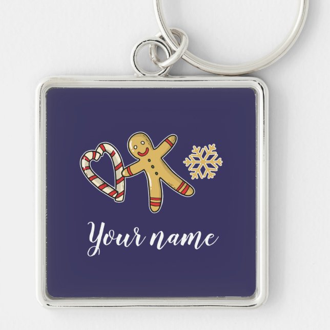 Gingerbreadman Love Keychain (Front)