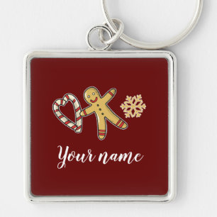 Gingerbreadman Love Keychain