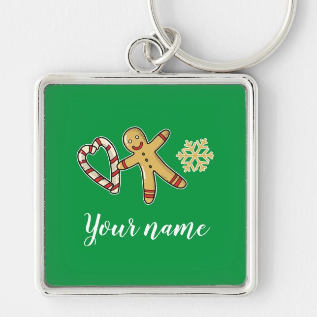 Gingerbreadman Love Keychain (Front)