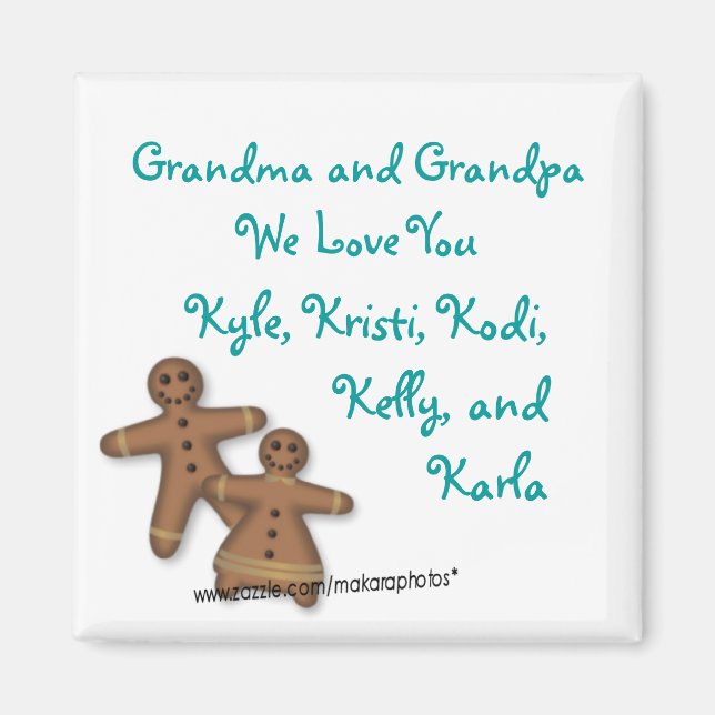 GingerbreadPeople Magnet-customize Magnet (Front)