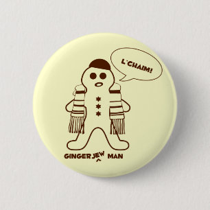 Gingerjew Man 2 Inch Round Button