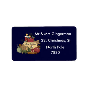 Gingerman Christmas Label