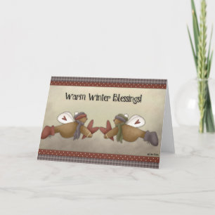 Gingerpain Angels Chaleureux Carte de Bénédiction 