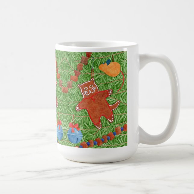 GINGERPREAD KITTY Tall White Mug (Droite)