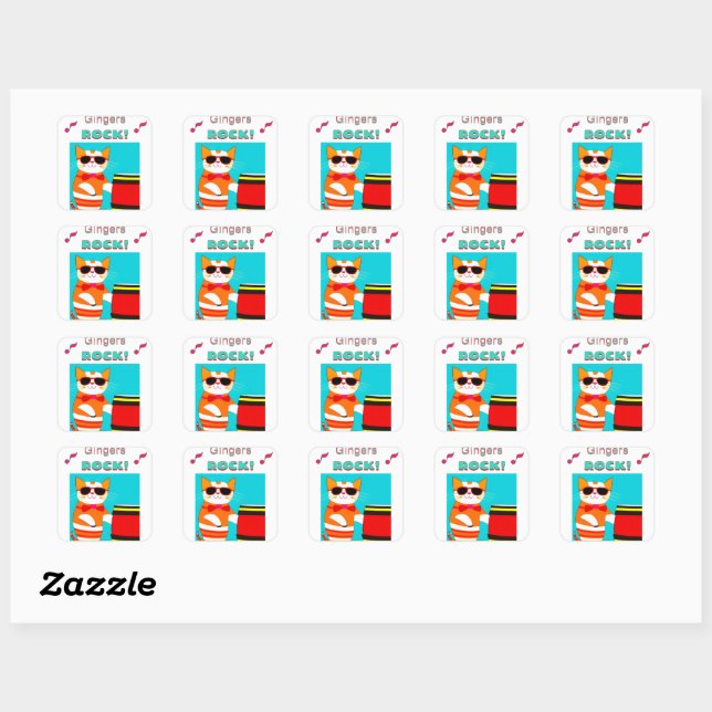 Gingers Rock! Sticker (Sheet)