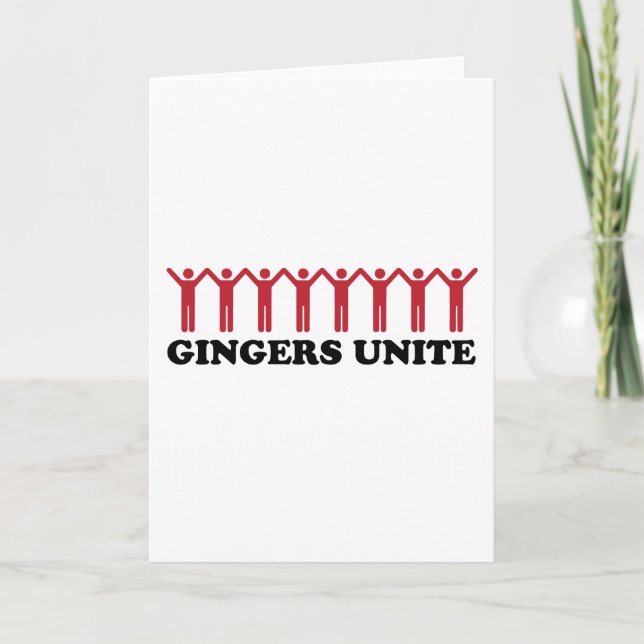 Gingers Unite Card (Front)