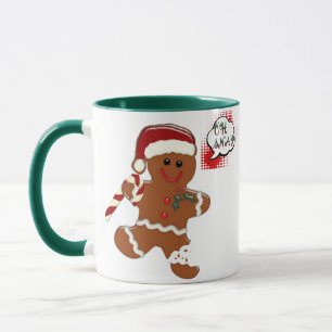 gingersnap cookie funny christmas holiday mug