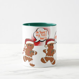 gingersnap cookie funny christmas holiday mug