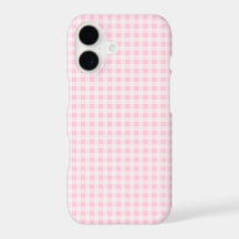 Gingham à carreaux rose pâle