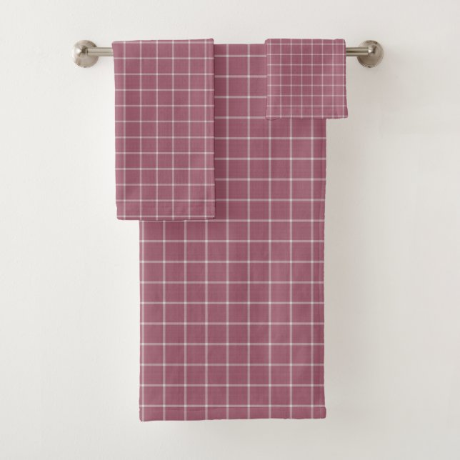 gingham à carreaux rose sombre (En situation)