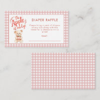 Gingham Apple of Eye Diaper Raffle Baby Shower