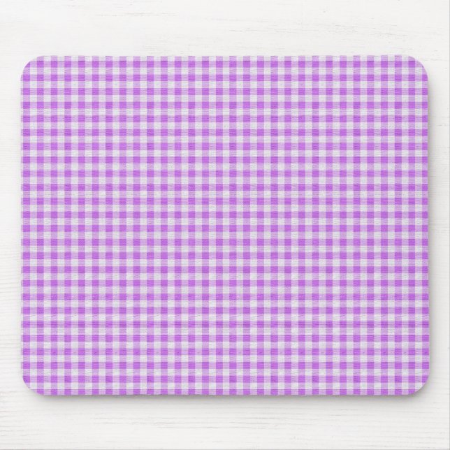 Gingham Background Mouse Pad (Front)