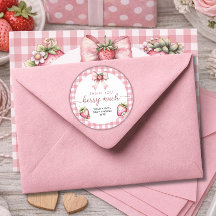 Gingham berry sweet baby shower 