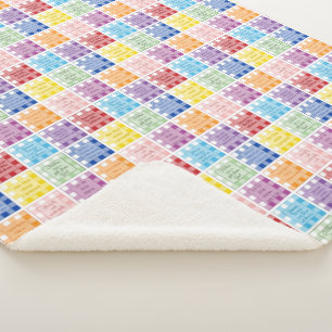 Gingham Bible verses about children babies Sherpa Blanket