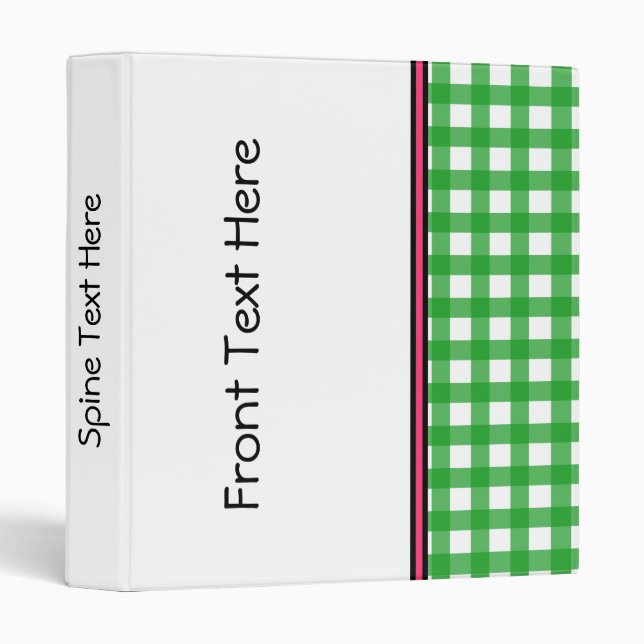 Gingham Binder (Front/Spine)