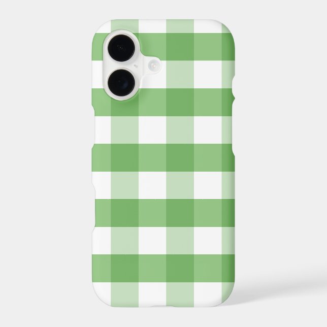 Gingham Blanc Vert Clair Classique (Verso)