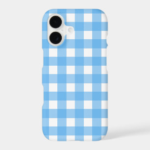 Gingham bleu ciel