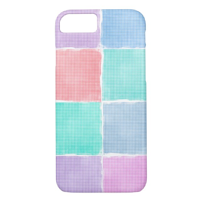 gingham blocks Case-Mate iPhone case (Back)