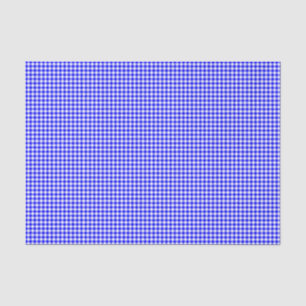 Gingham-Bright Blue-Tissue Wrapping Paper