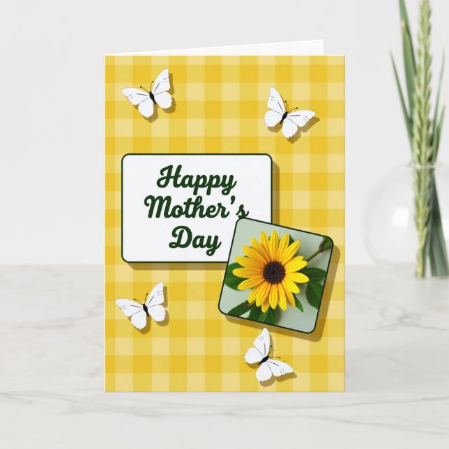 Gingham Celebration Card (Front)