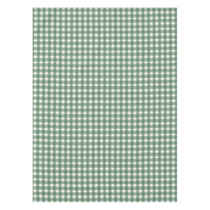 Gingham Charm Green Tablecloth
