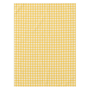 Gingham Charm Yellow Tablecloth