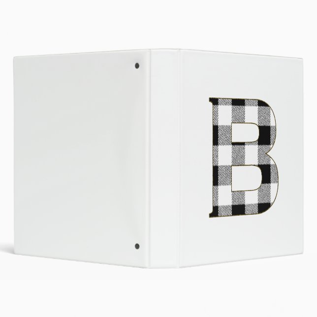 Gingham Check B Binder (Background)