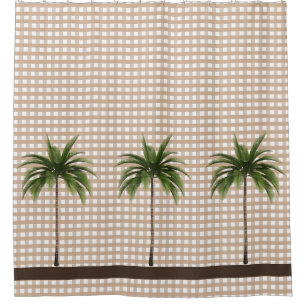 Gingham Check   Brown Stripe   Three Palm Trees