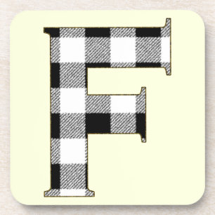 Gingham Check F Coaster