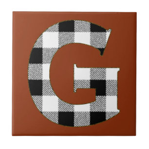 Gingham Check G Tile
