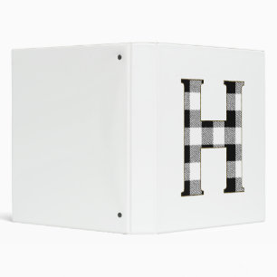 Gingham Check H Binder