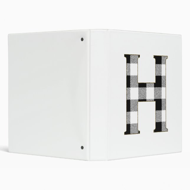 Gingham Check H Binder (Background)