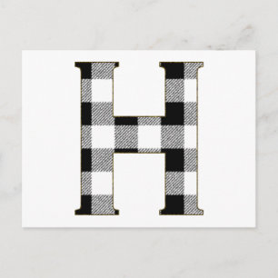 Gingham Check H Postcard