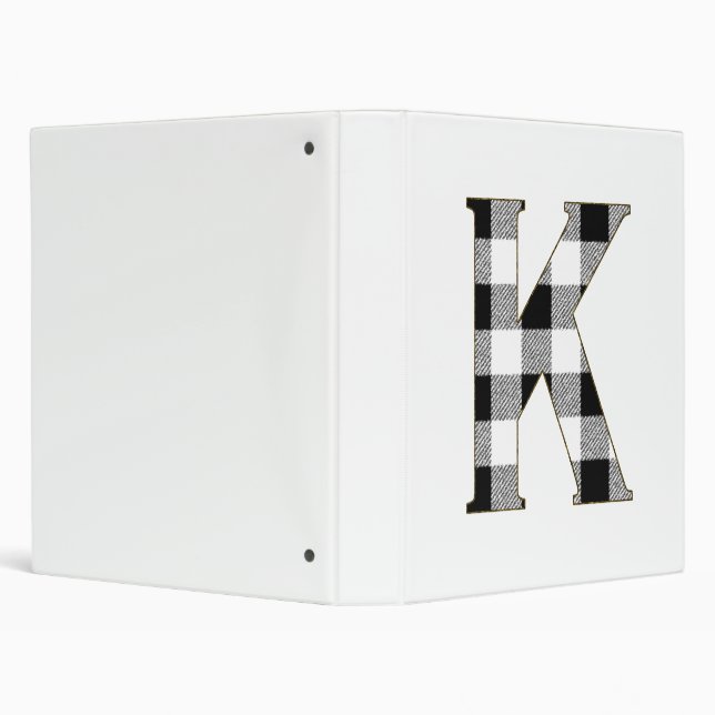 Gingham Check K Binder (Background)
