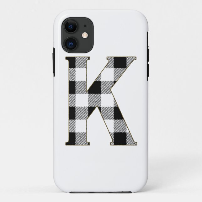 Gingham Check K Case-Mate iPhone Case (Back)