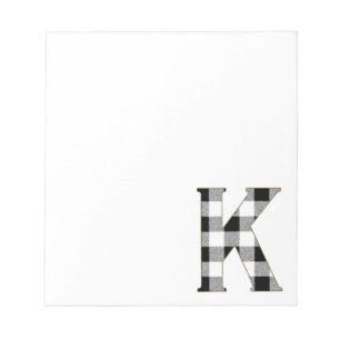 Gingham Check K Notepad