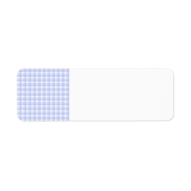 Gingham check pattern. Light Blue & White. (Front)