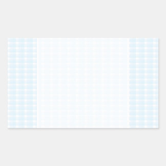 Gingham check pattern. Pale Blue and White. Sticker