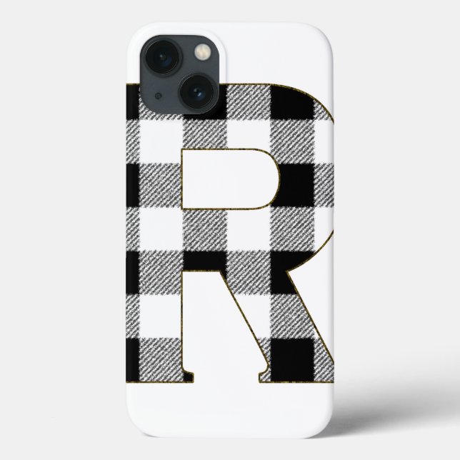 Gingham Check R Case-Mate iPhone Case (Back)