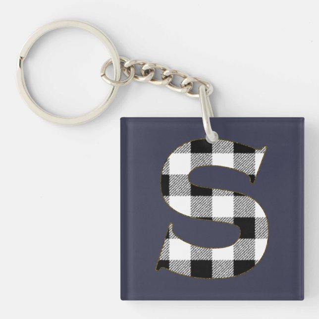 Gingham Check S Keychain (Front)