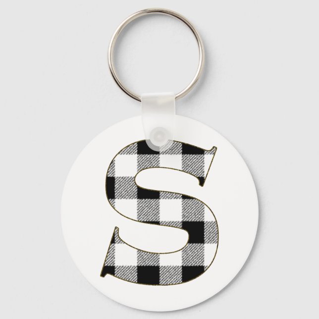 Gingham Check S Keychain (Front)
